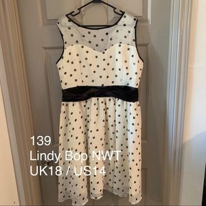 Lindy Bop - NWT white dress